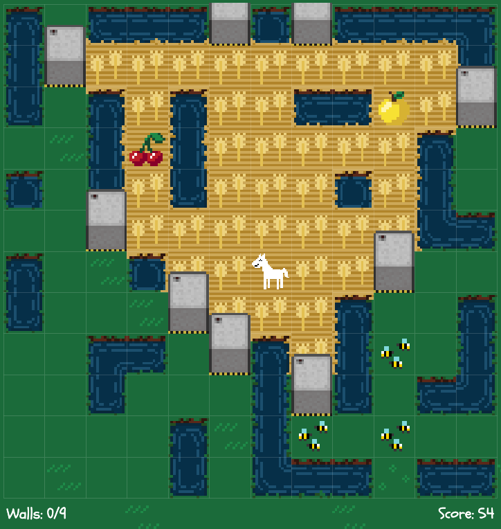 Optimal solution using all remaining walls
